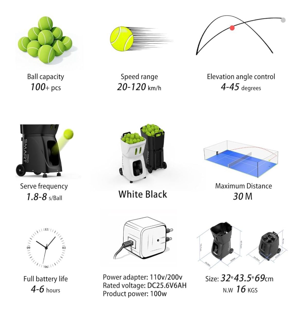 Pro Trainer 120 Ball Machine